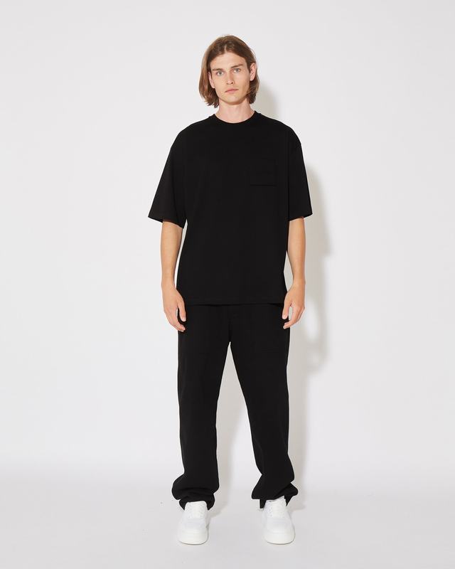 Philippe Model T-Shirt Maurice da Uomo Nera in Jersey Moda