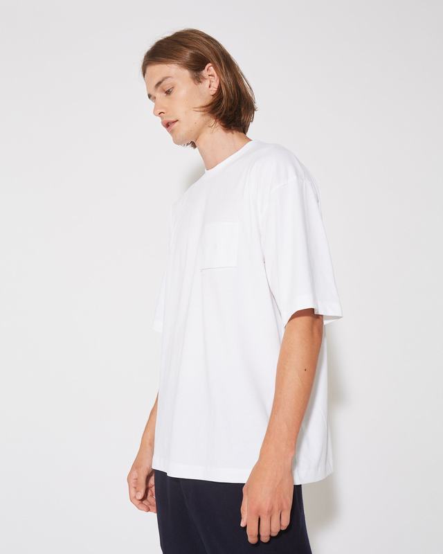 Philippe Model T-Shirt Maurice da Uomo Bianca in Jersey Offerte stagionali