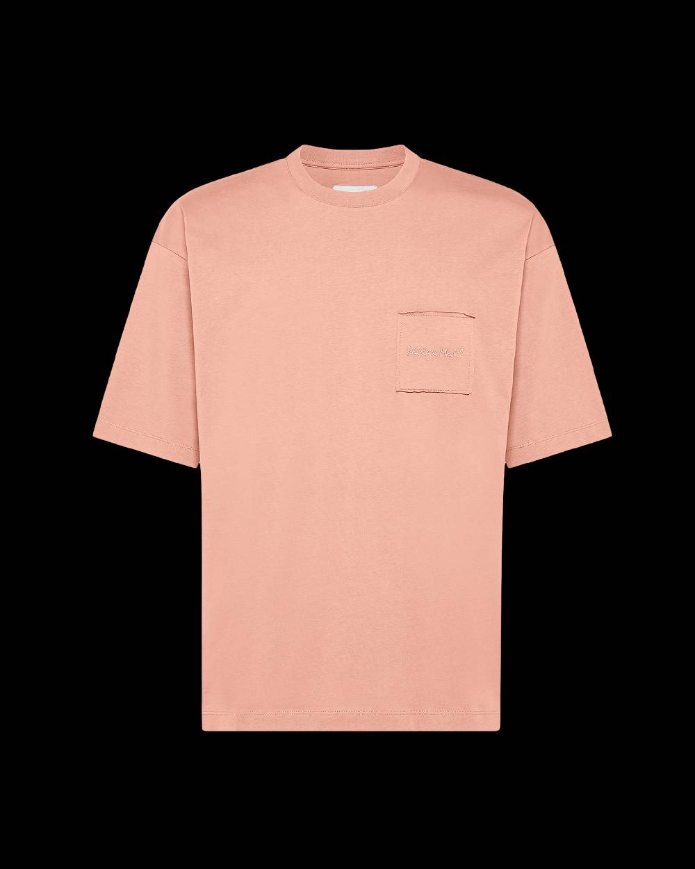 Philippe Model T-Shirt Maurice da Uomo Rosa in Jersey Italy