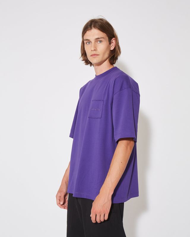 Philippe Model T-Shirt Maurice da Uomo Viola in Jersey Offerte giornaliere