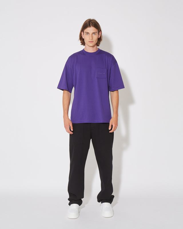 Philippe Model T-Shirt Maurice da Uomo Viola in Jersey Offerte giornaliere