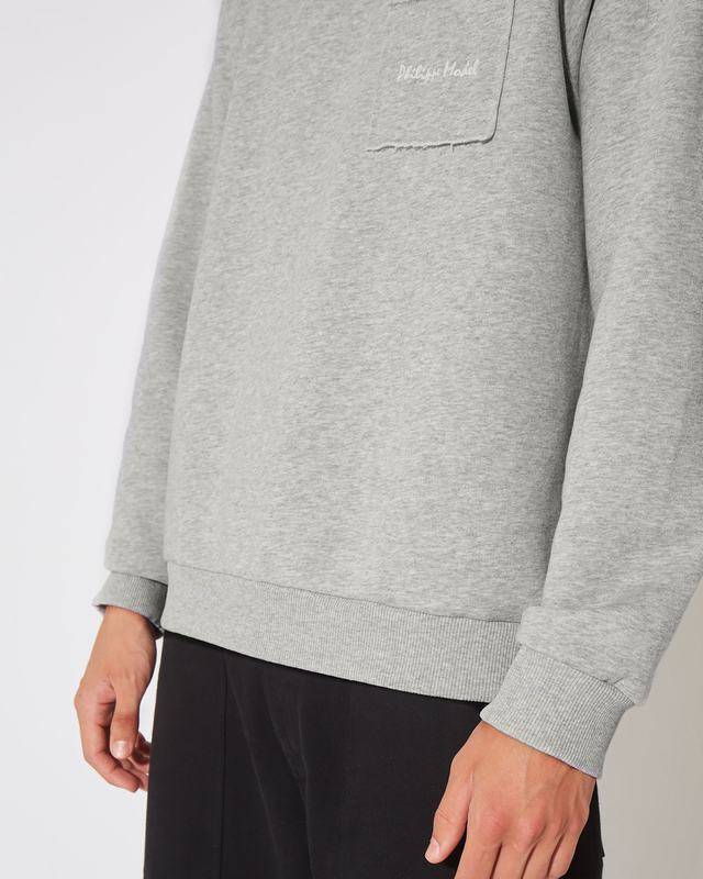 Philippe Model Felpa girocollo BERNARD da Uomo Grigia in Jersey Promozione