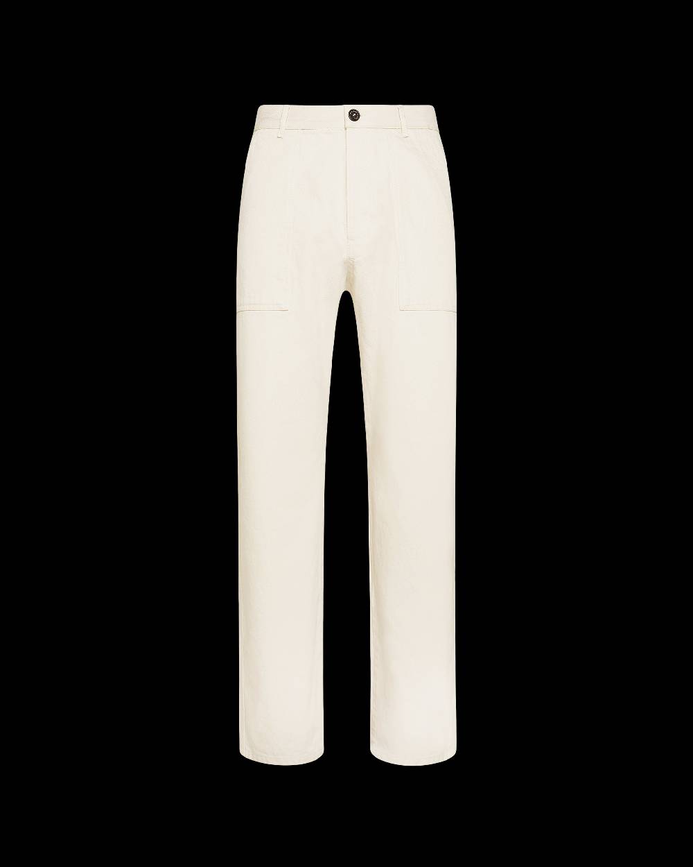 Philippe Model Pantaloni CHARLES da Uomo Ecru in Bull Denim Pezzi Unici