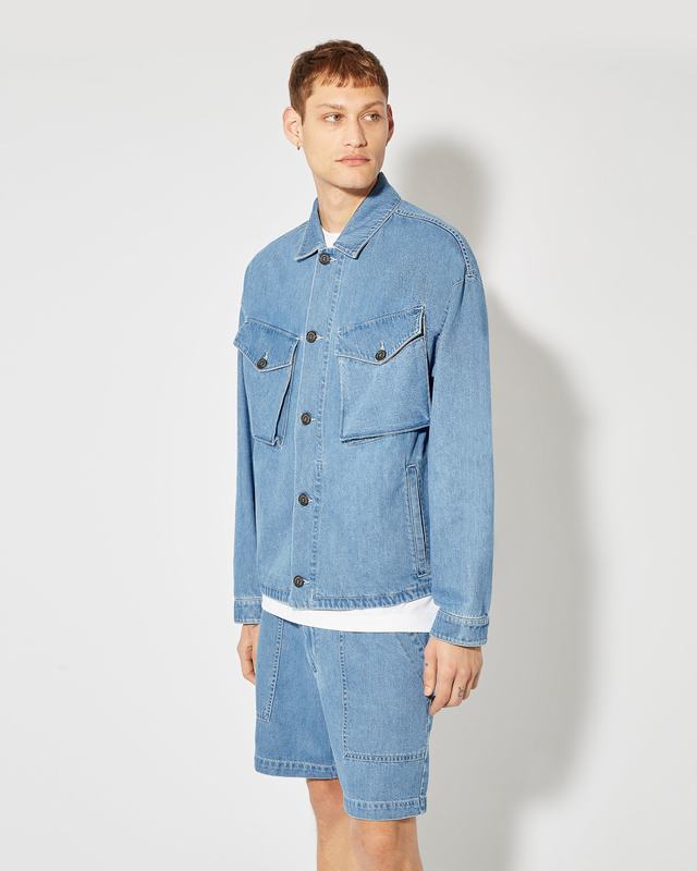 Philippe Model Overshirt In Denim Gerard da Uomo Azzurra in Denim Soddisfazione Garantita