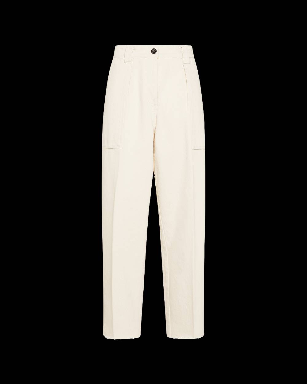 Philippe Model Pantaloni Coline da Donna Ecru in Bull Denim Novità