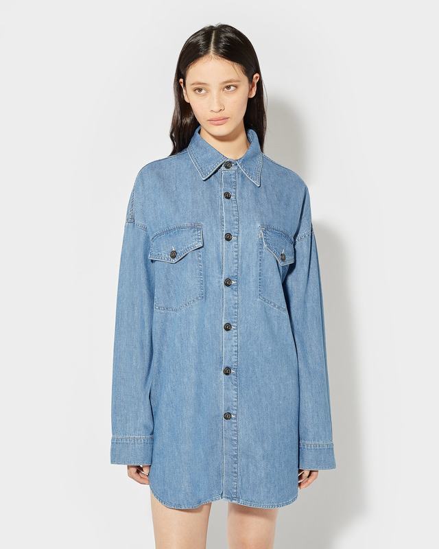 Philippe Model Camicia in Jeans Diane da Donna Azzurra in Denim