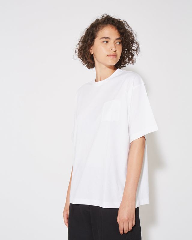 Philippe Model T-Shirt Monique da Donna Bianca in Jersey Offerta