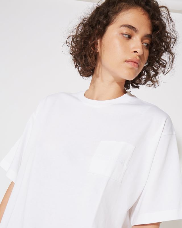 Philippe Model T-Shirt Monique da Donna Bianca in Jersey Offerta