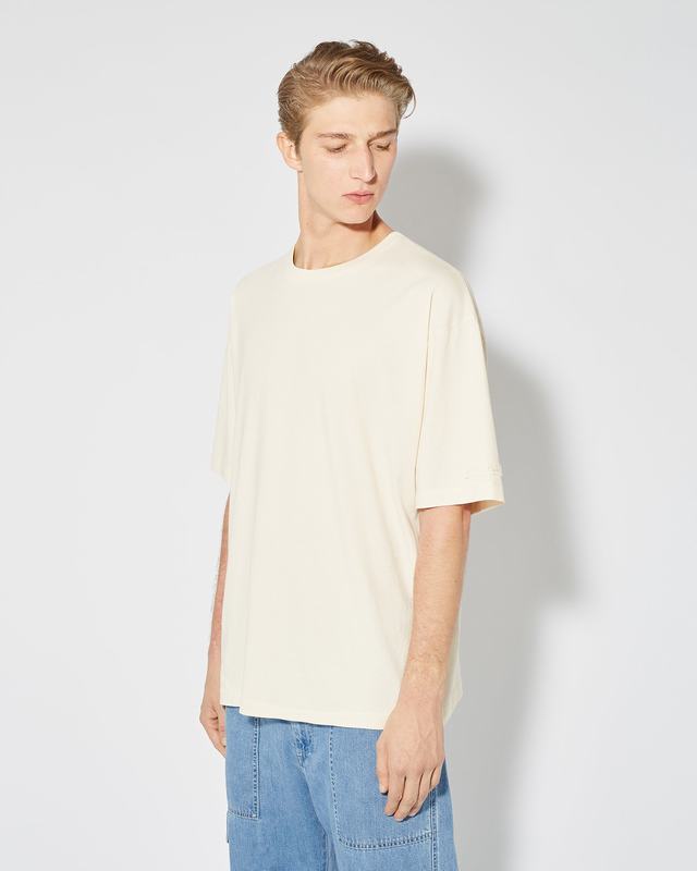Philippe Model T-Shirt Maurice da Uomo Beige ecru in Jersey Enormi sconti
