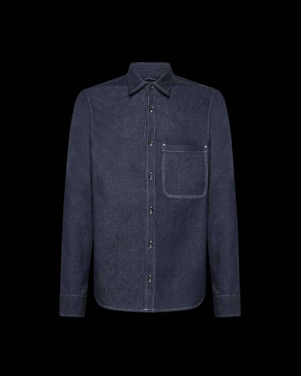 Philippe Model Denim Overshirt David da Uomo Blu in Denim Vendita Calda