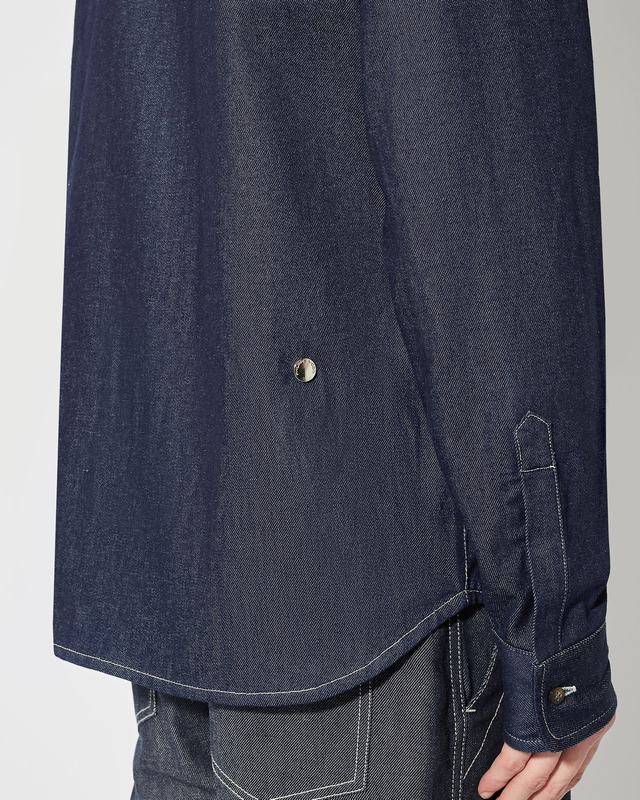 Philippe Model Denim Overshirt David da Uomo Blu in Denim Vendita Calda