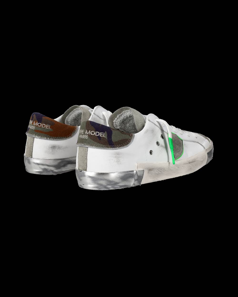 Philippe Model Sneaker basse Prsx uomo - bianco e verde 2025