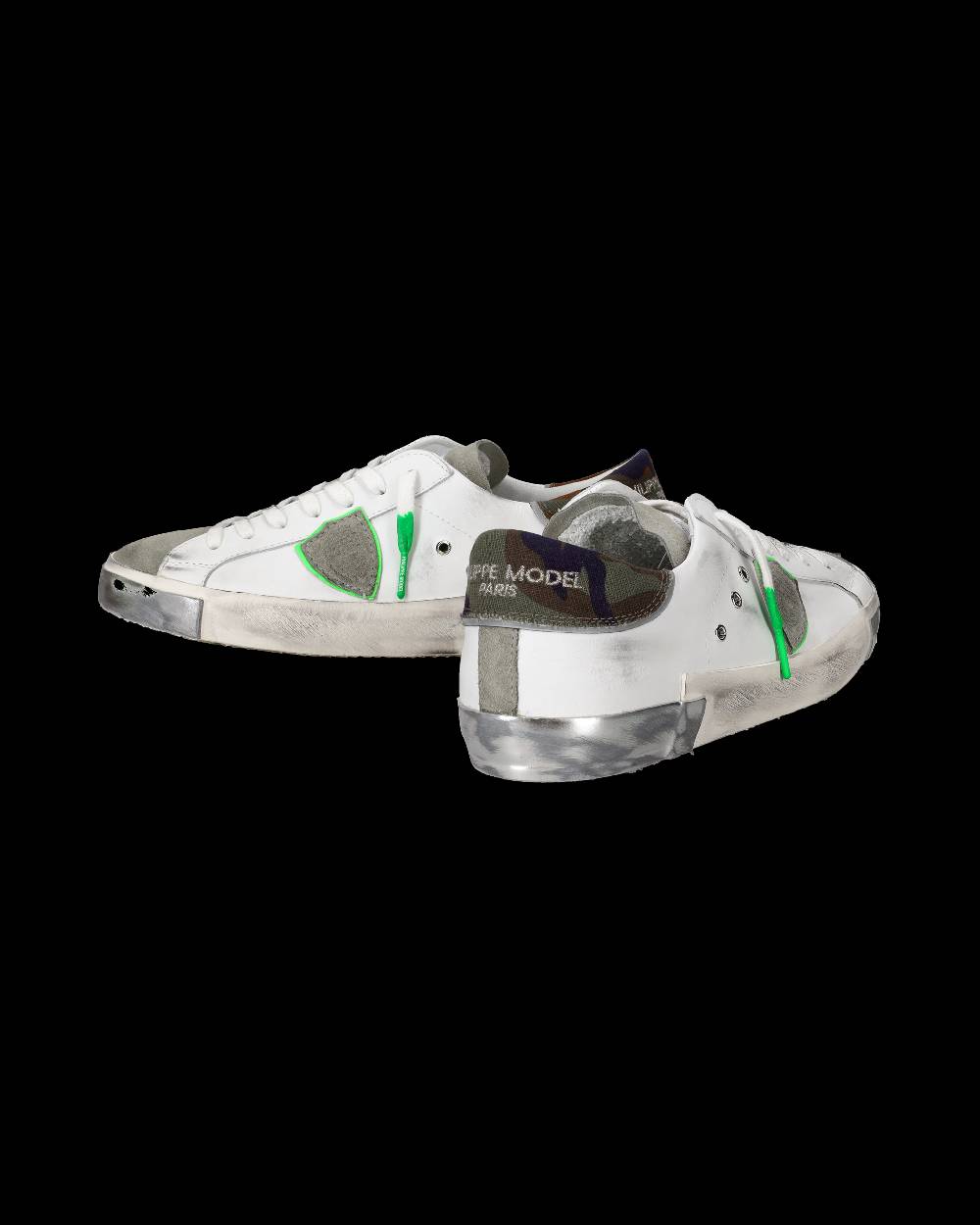 Philippe Model Sneaker basse Prsx uomo - bianco e verde 2025