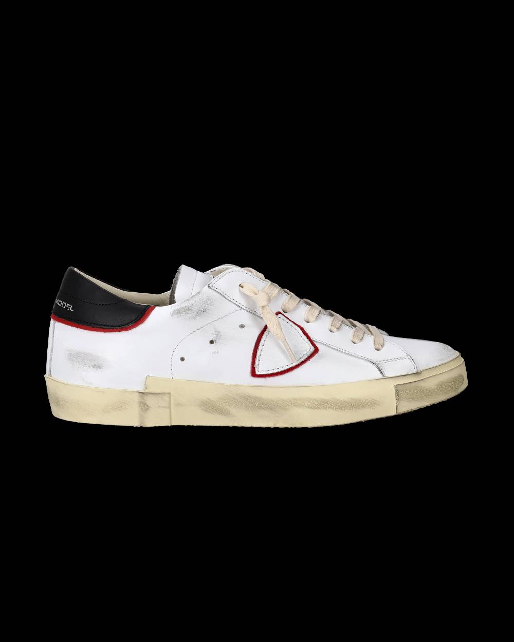 Philippe Model Sneakers Prsx da Uomo Bianche e Rosse in Pelle Italy