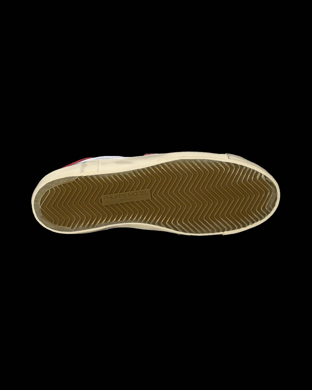Philippe Model Sneakers Prsx da Uomo Bianche e Rosse in Pelle Italy