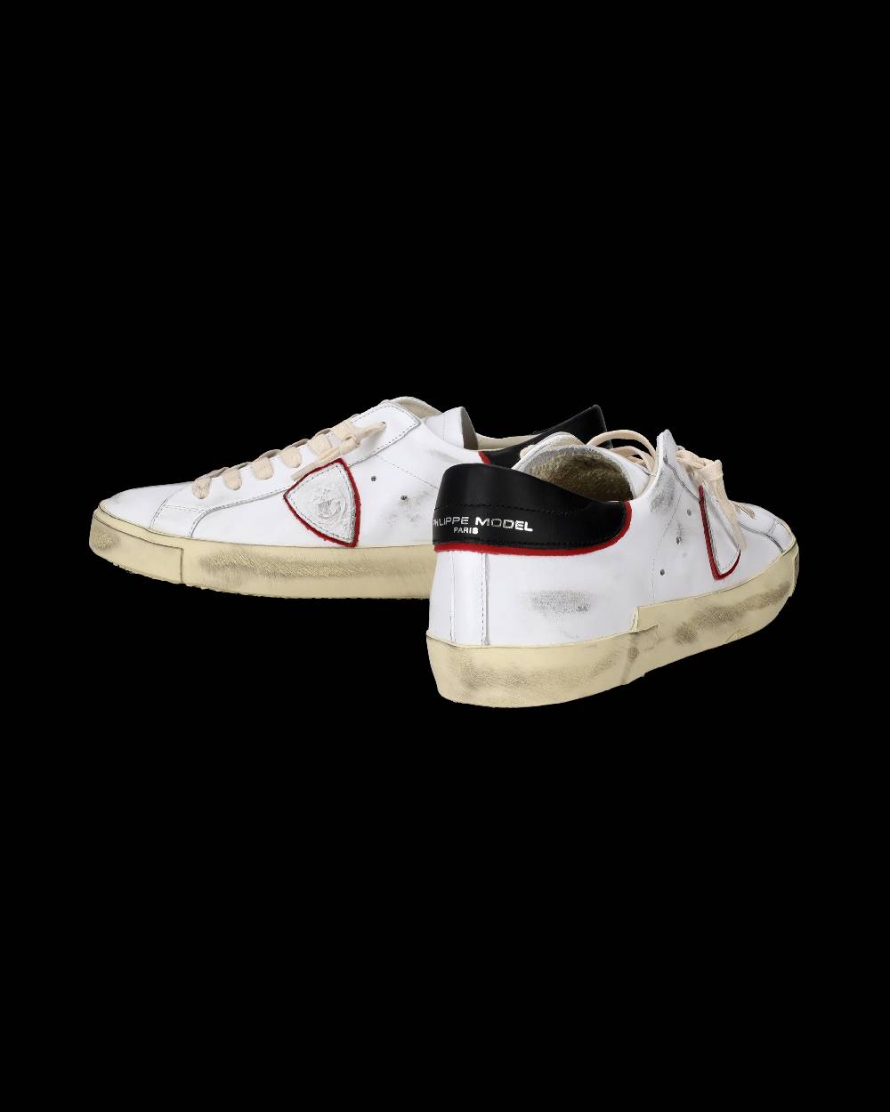 Philippe Model Sneakers Prsx da Uomo Bianche e Rosse in Pelle Italy