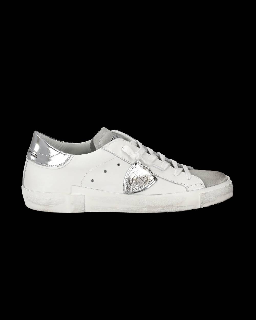 Philippe Model Sneaker bassa Prsx donna - bianco e argento In Linea