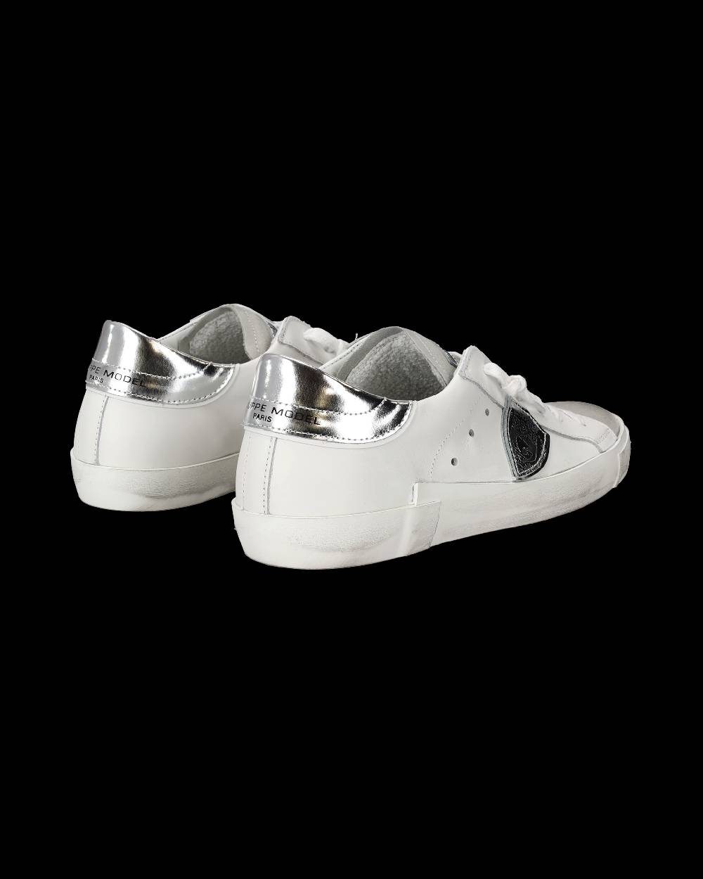 Philippe Model Sneaker bassa Prsx donna - bianco e argento In Linea