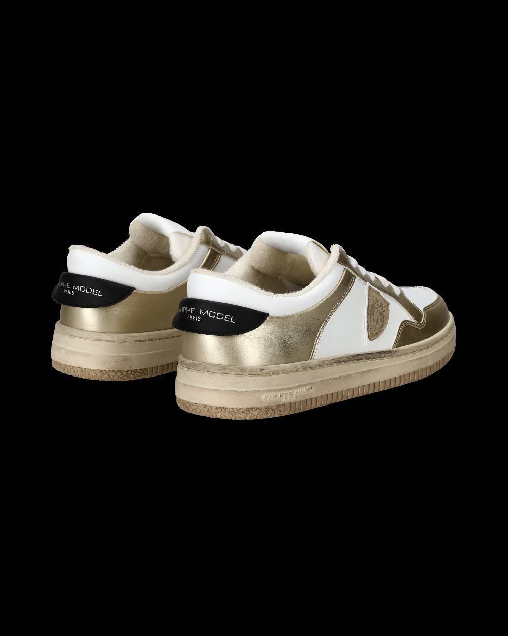Philippe Model Sneaker basse Lyon donna - bianco e oro Spedizione Gratuita