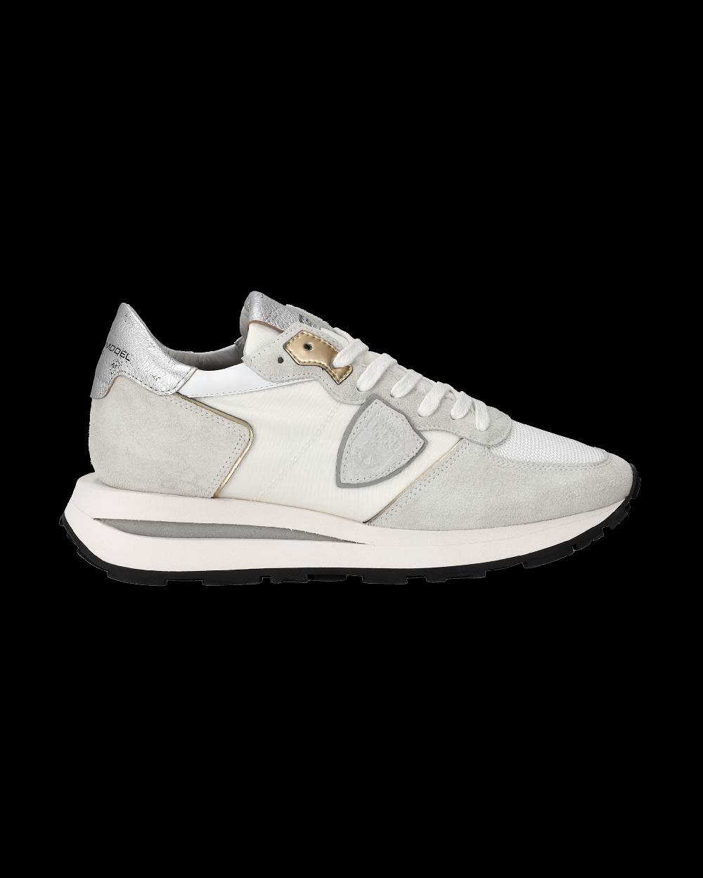 Philippe Model Sneaker basse Tropez Haute donna - bianco e argento Qualità Garantita