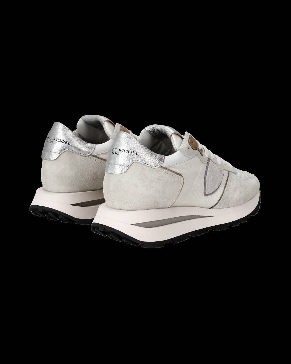 Philippe Model Sneaker basse Tropez Haute donna - bianco e argento Qualità Garantita