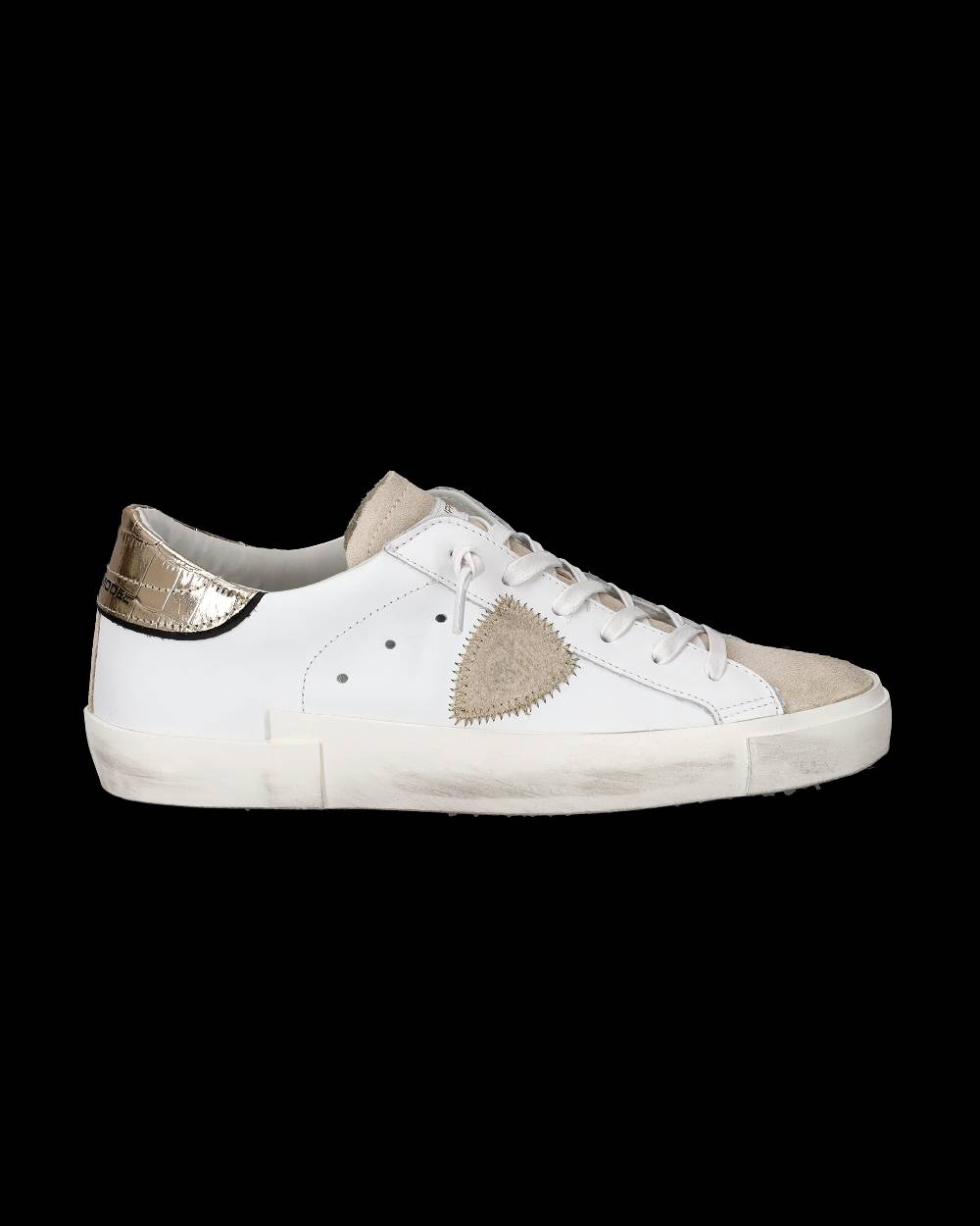 Philippe Model Sneaker bassa Prsx donna - bianco e oro Fino Al -60%