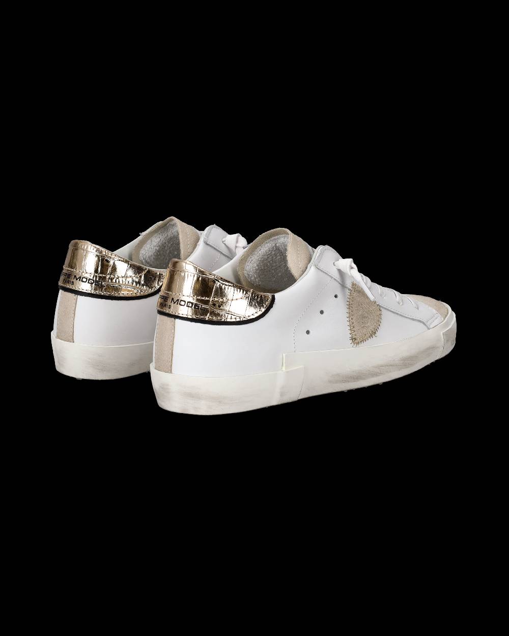 Philippe Model Sneaker bassa Prsx donna - bianco e oro Fino Al -60%