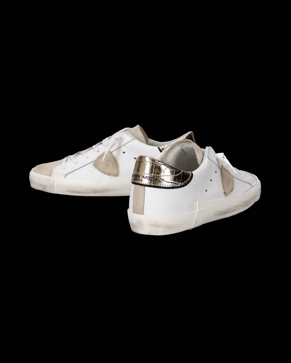 Philippe Model Sneaker bassa Prsx donna - bianco e oro Fino Al -60%