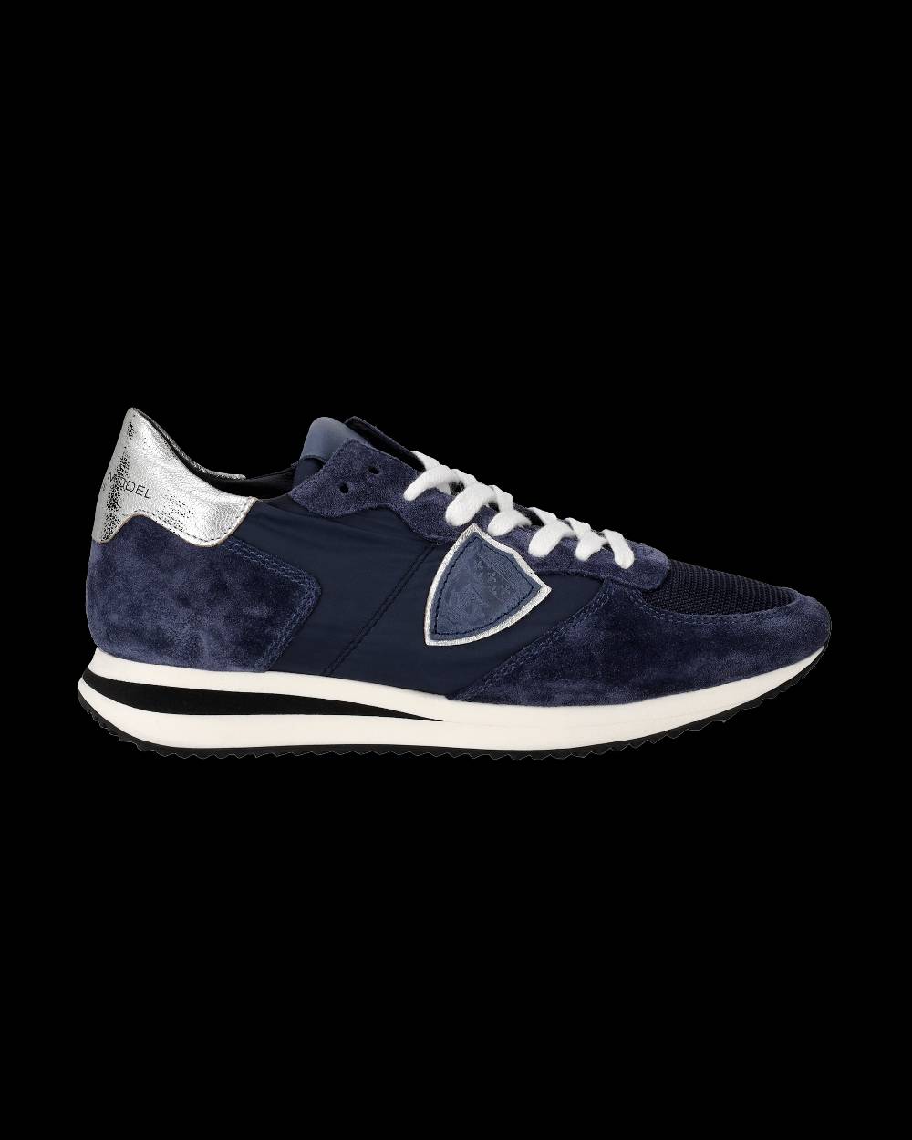 Philippe Model Snaker bassa Trpx donna - blu e argento Sconto