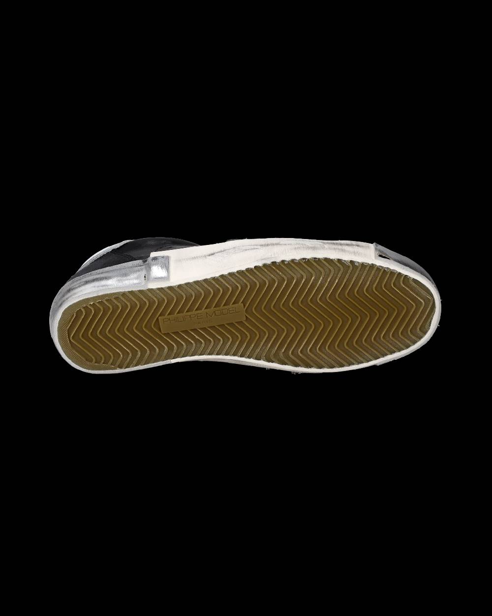 Philippe Model Sneaker bassa Prsx donna - nero e argento Sottocosto