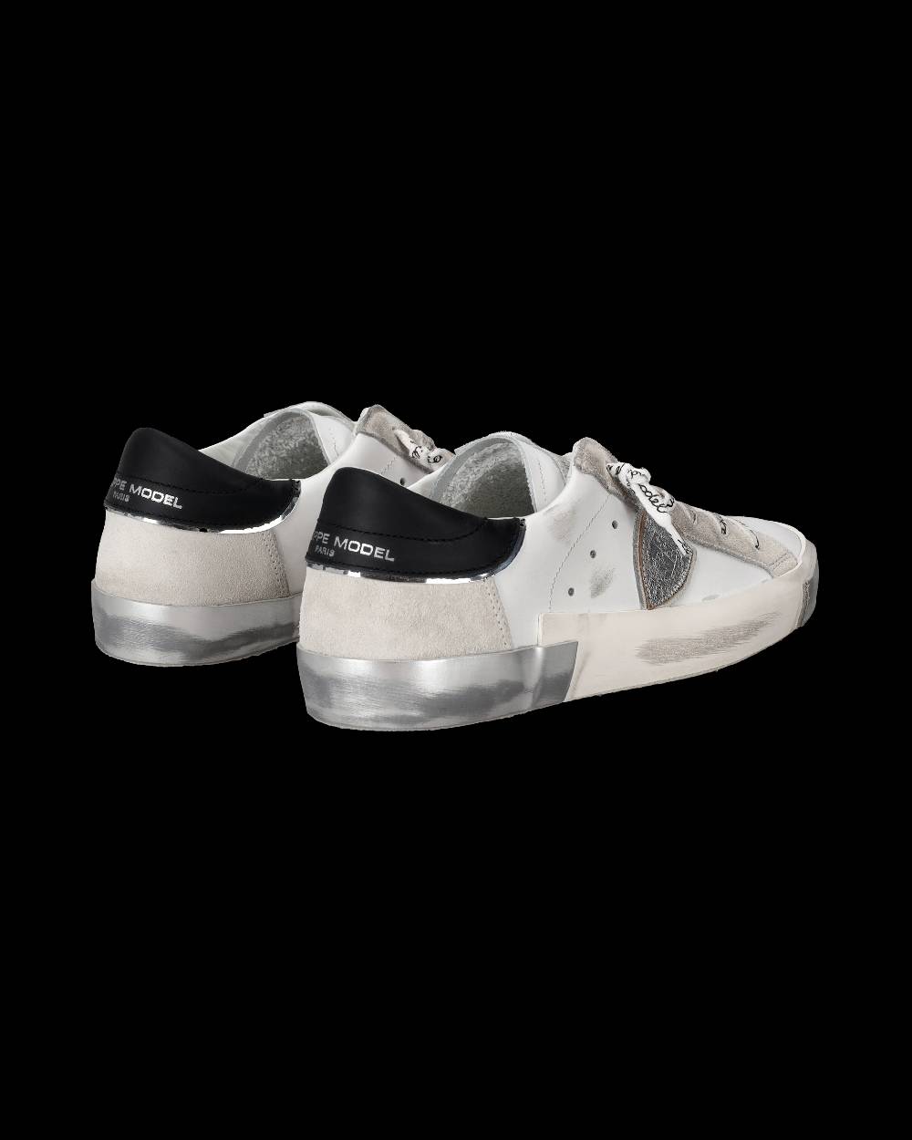 Philippe Model Sneaker bassa Prsx donna - bianco e argento Offerta