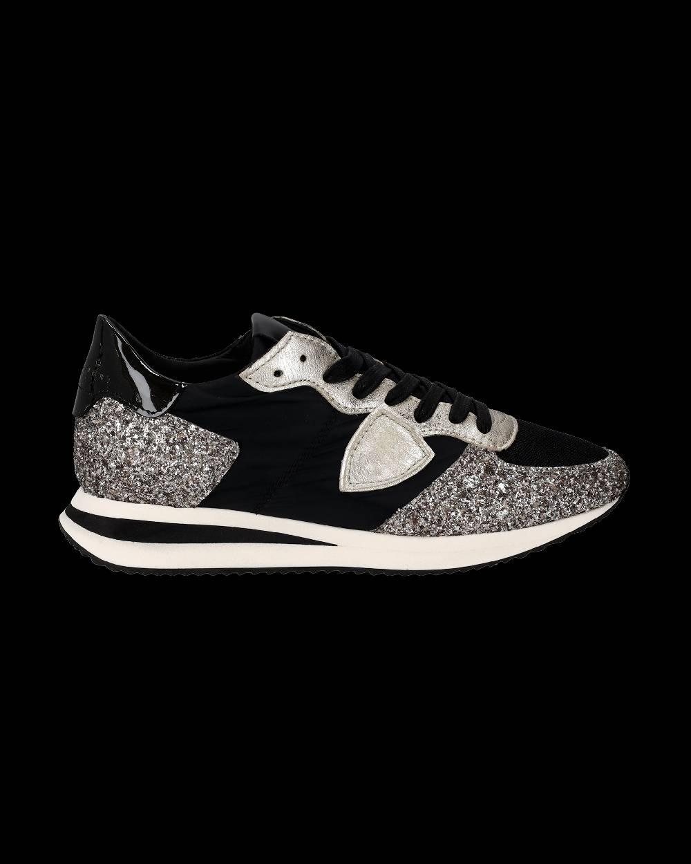 Philippe Model Sneaker bassa Trpx donna - nero e platinato Economico