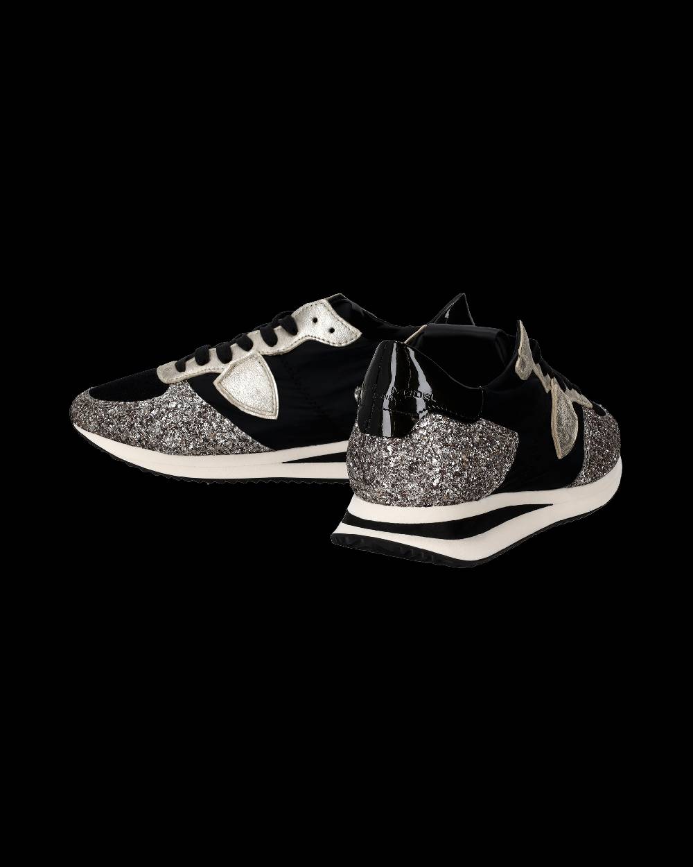 Philippe Model Sneaker bassa Trpx donna - nero e platinato Economico