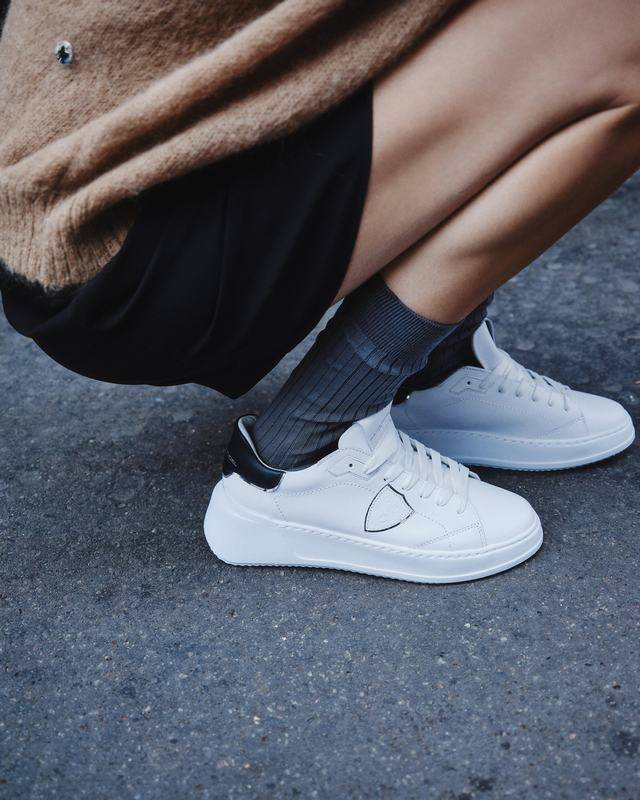 Philippe Model Sneaker basse Tres Temple donna - bianco e nero Saldi