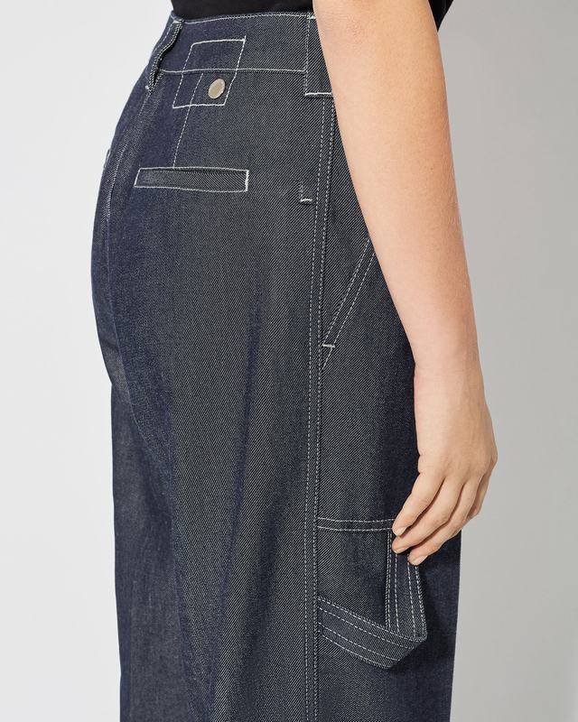 Philippe Model Jeans Coline da Donna Blu in Denim Qualità