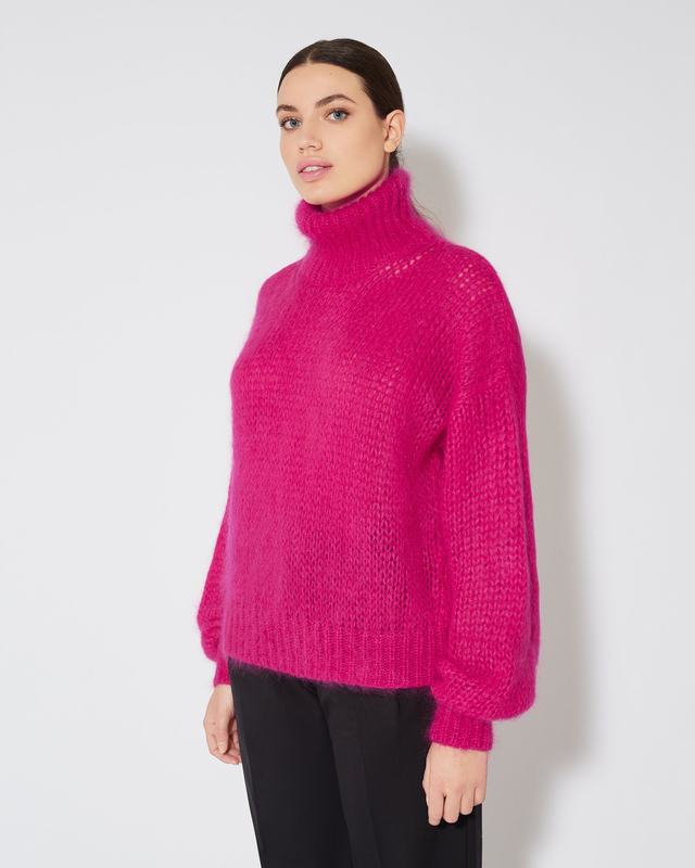Philippe Model Dolcevita Romaine da Donna Viola in Lana Mohair Negozi Online