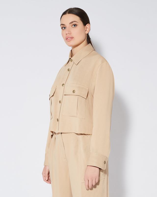 Philippe Model Camicia militare Dorette da Donna Marrone in Cotone Shopping Online