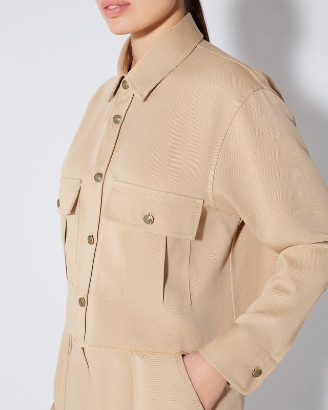 Philippe Model Camicia militare Dorette da Donna Marrone in Cotone Shopping Online