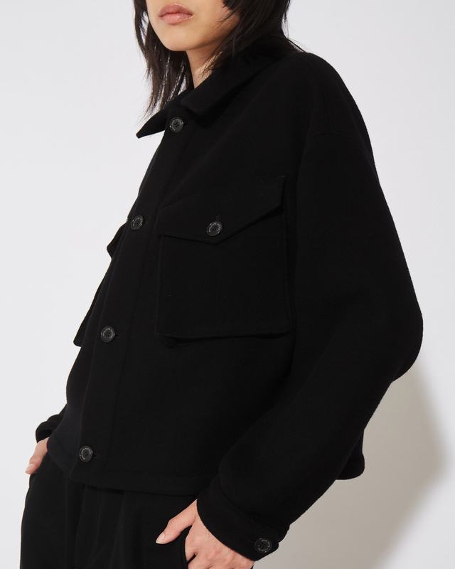 Philippe Model Giacca Giselle da Donna Nera in Lana Offerta