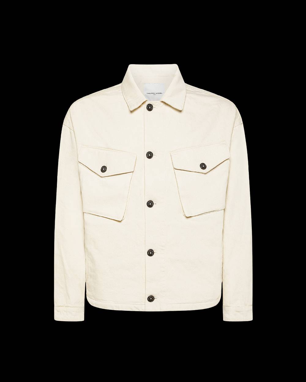 Philippe Model Giacca Giselle da Donna Beige ecru in Bull Denim Saldi