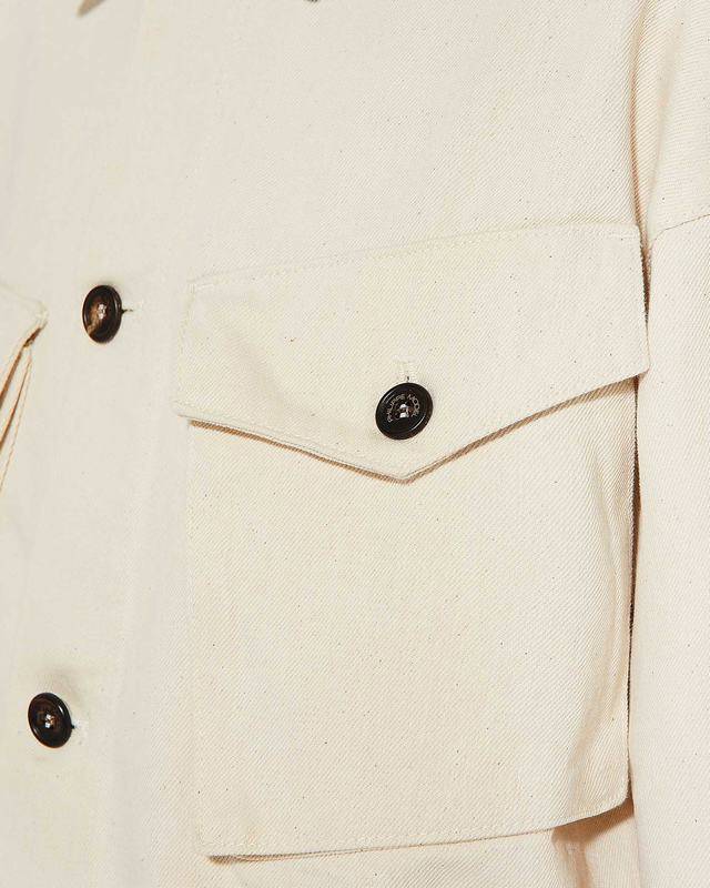Philippe Model Giacca Giselle da Donna Beige ecru in Bull Denim Saldi