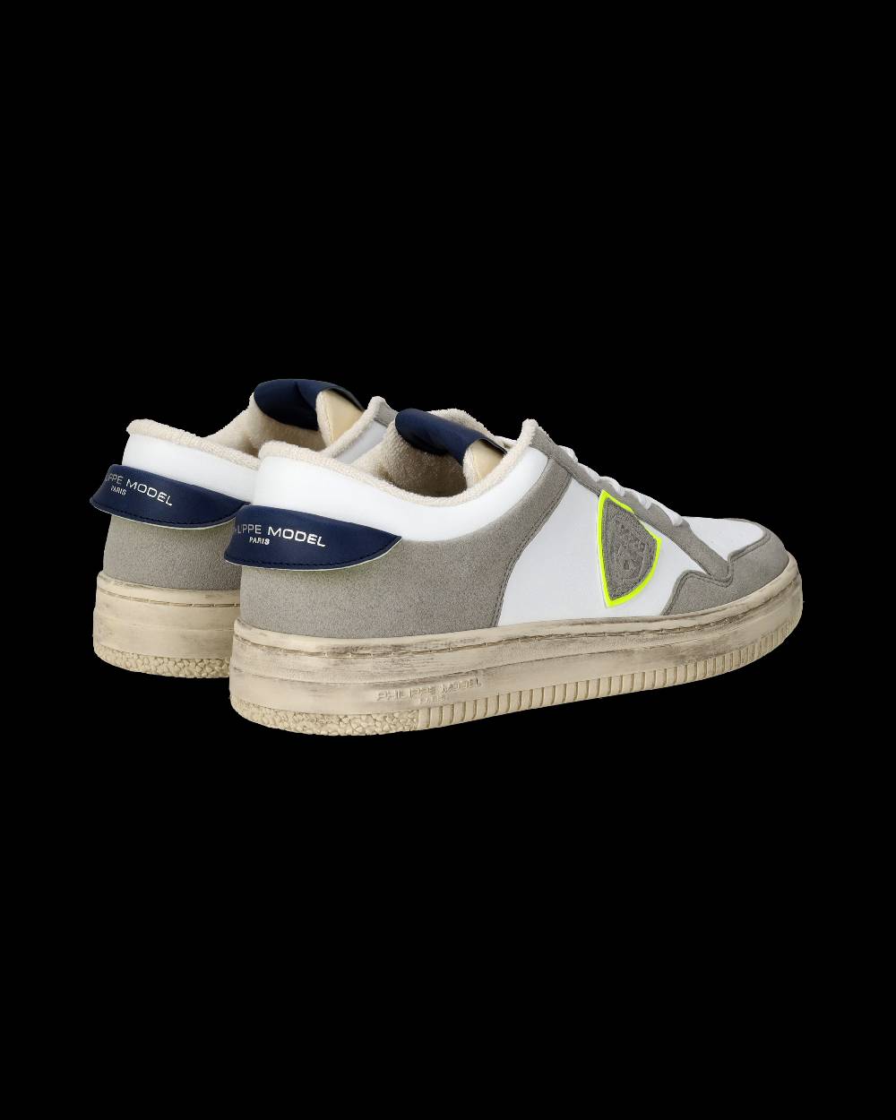 Philippe Model Sneaker basse Lyon uomo - bianco, blu e giallo Vendite Flash