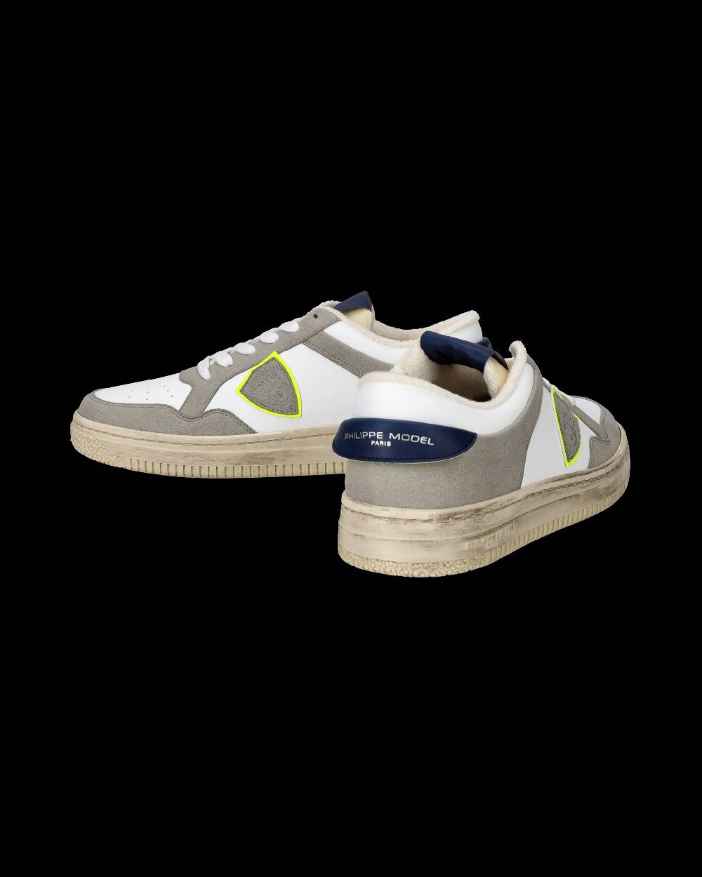 Philippe Model Sneaker basse Lyon uomo - bianco, blu e giallo Vendite Flash
