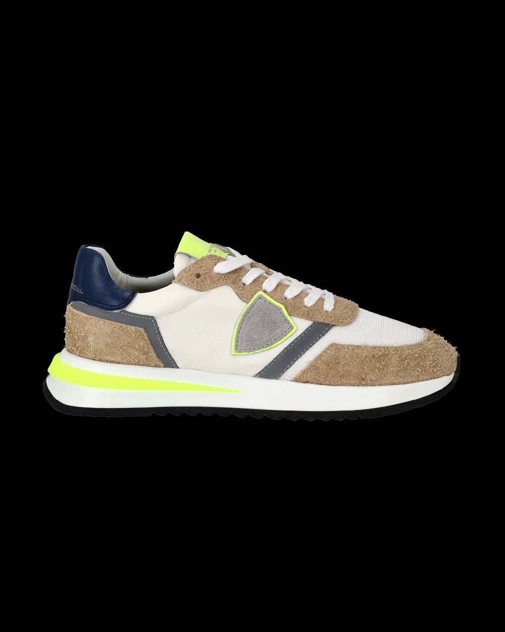 Philippe Model Sneaker basse Tropez 2.1 uomo - bianco, marrone e giallo In Saldo