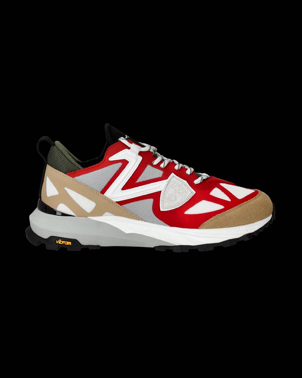 Philippe Model Sneakers Rocx da Uomo Rosse in Tessuto Tecnico Nuova