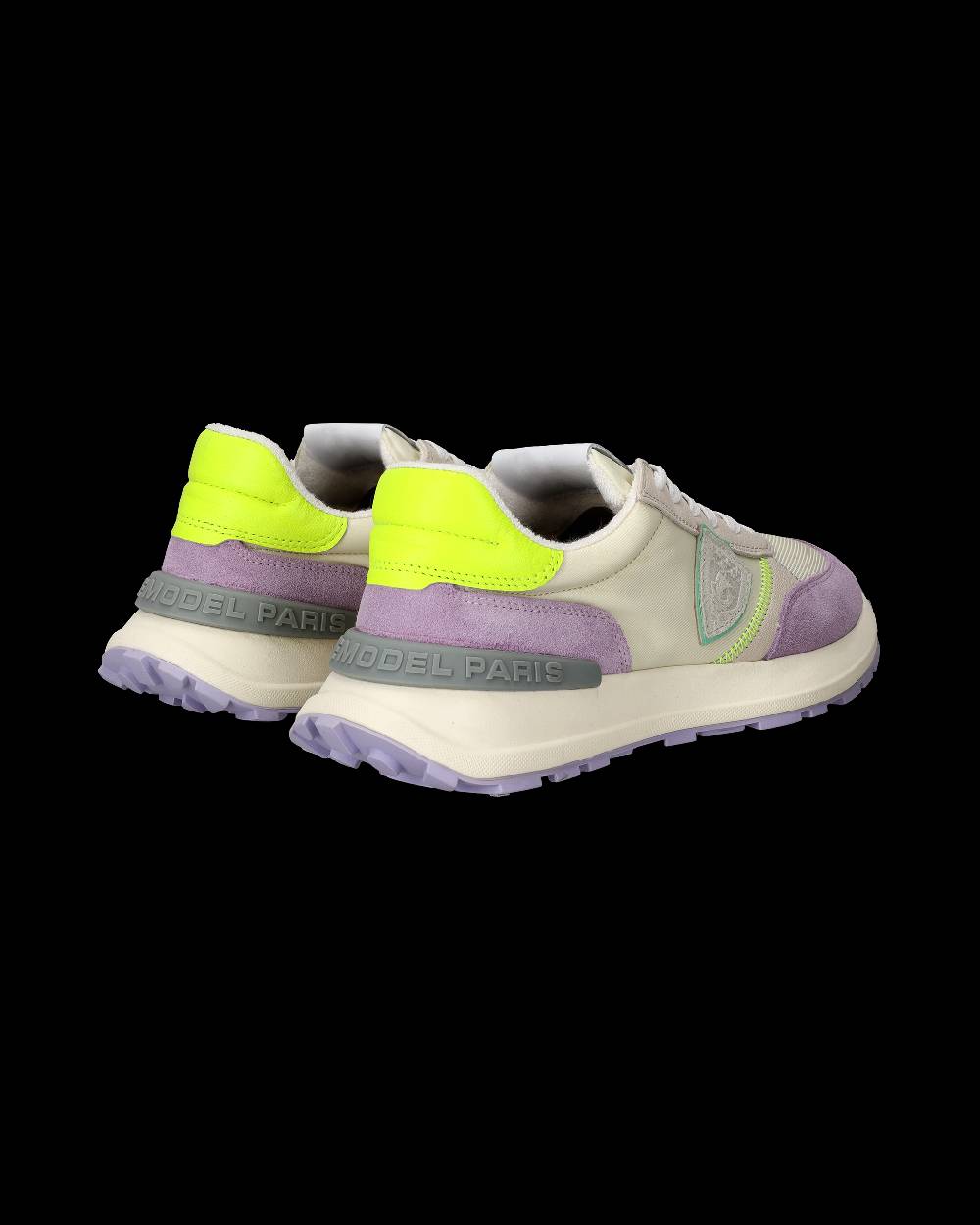 Philippe Model Sneakers Antibes da Donna Bianche e Gialle in Tessuto Tecnico Italia