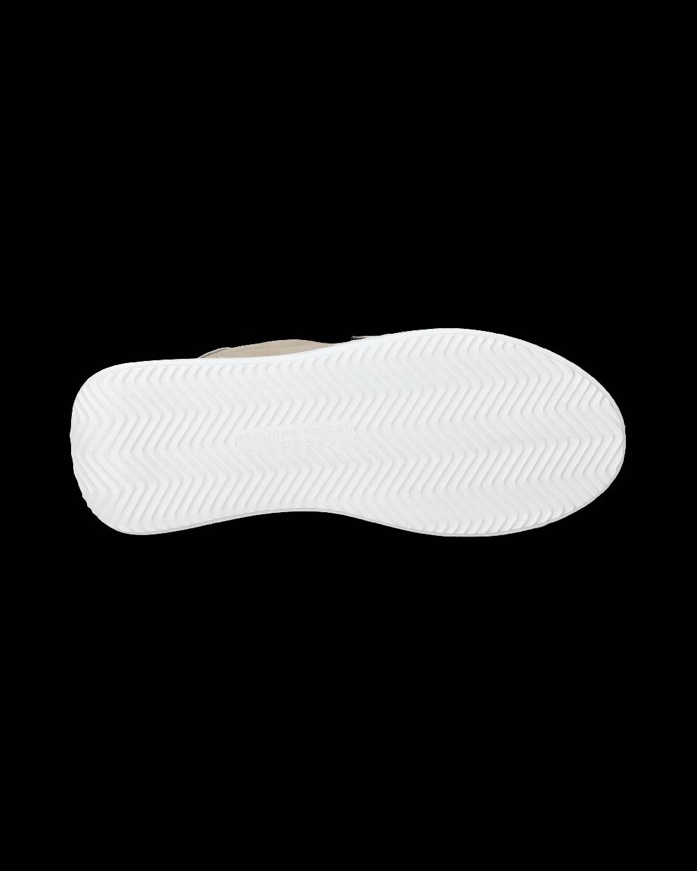 Philippe Model Sneaker basse Tres Temple donna - beige e argento Qualità Garantita