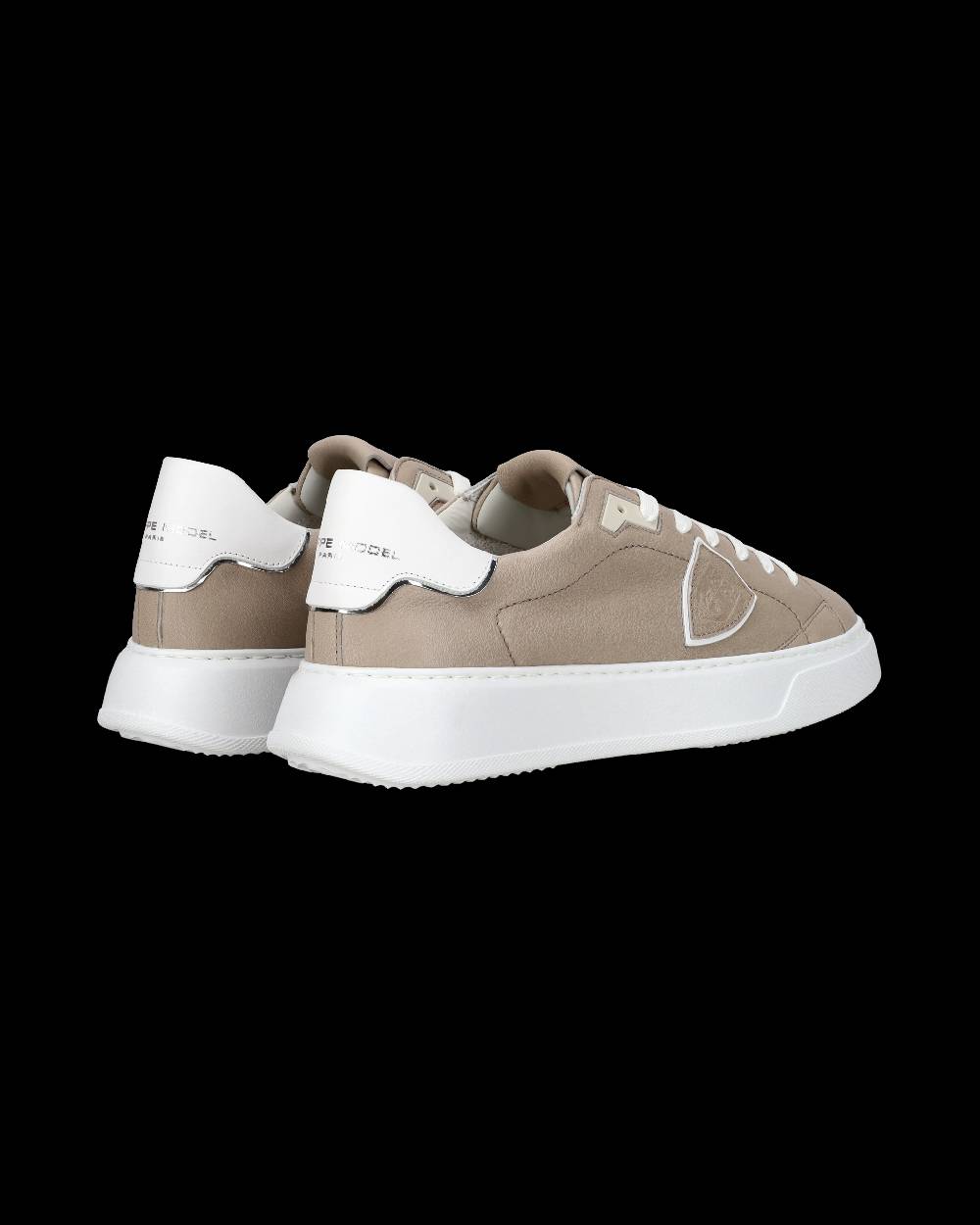 Philippe Model Sneaker casual Temple da uomo in pelle Nabuk - Grigio Acquista Ora