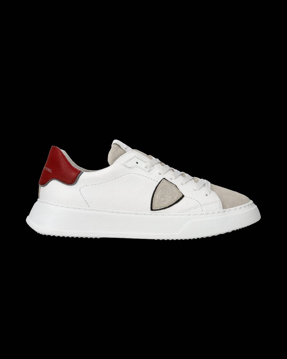 Philippe Model Sneaker casual Temple da uomo in pelle - Bianco e rosso Fino Al -60%