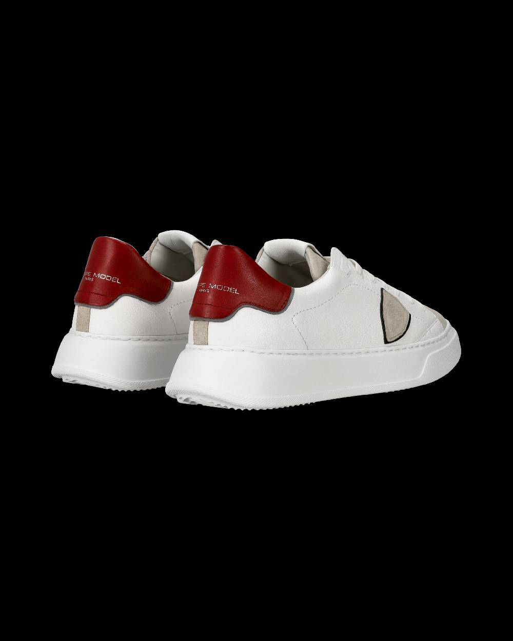 Philippe Model Sneaker casual Temple da uomo in pelle - Bianco e rosso Fino Al -60%